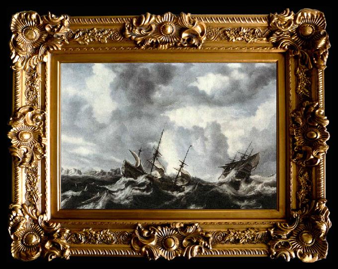 framed  PEETERS, Bonaventura the Elder Storm on the Sea, Ta012